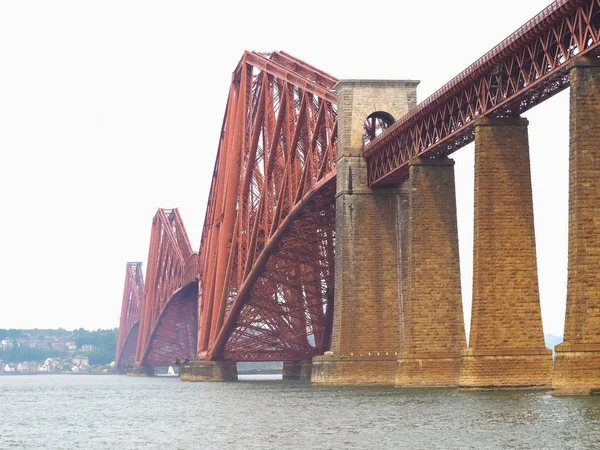 Forth Bridge Wspornikowe Most Kolejowy Przez Firth Dalej Wybudowany 1882 — Zdjęcie stockowe