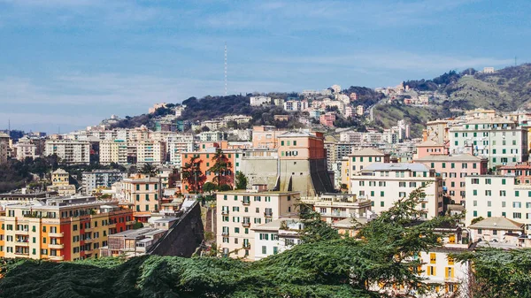 Uitzicht Stad Genoa Italië — Stockfoto