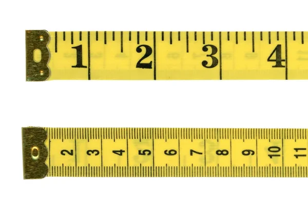 Measuring Tape Flexible Ruler Ribbon Tailoring Imperial Metric System Measure — Stock Photo, Image