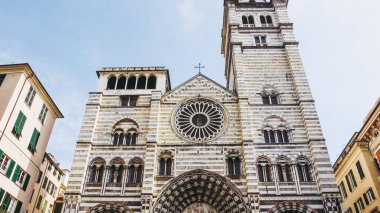 Cenova Katedrali aka duomo di genova veya cattedrale di san lorenzo koltuk Cenova Başpiskoposu