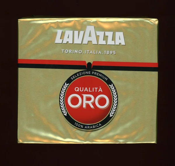 Turín Itálie Cca Září 2018 Lavazza Oro Mletou Kávu Arabica — Stock fotografie