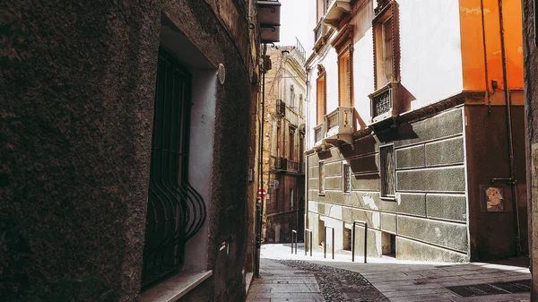 Castello Čtvrtletí Aka Casteddu Susu Horní Hrad Sard Staré Středověké — Stock fotografie