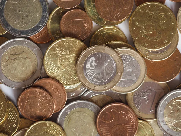 Euromuntstukken Geld Eur Munteenheid Van Europese Unie Nuttig Als Achtergrond — Stockfoto