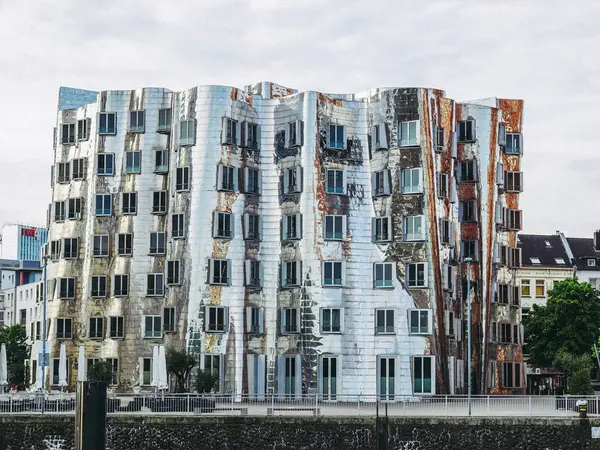 Duesseldorf Alemania Agosto 2009 Nuevo Medienafen Una Zona Reurbanización Los — Foto de Stock