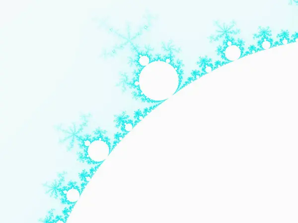 Azure Blue Abstract Fractal Illustration Useful Background — Stock Photo, Image