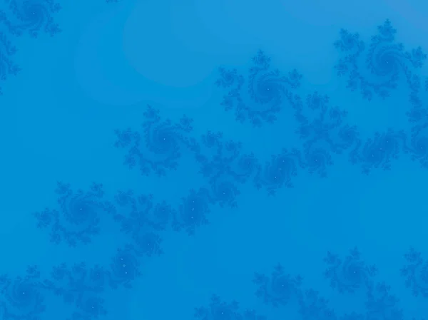 Лазурная Синяя Абстрактная Фрактальная Иллюстрация Полезна Качестве Фона — стоковое фото