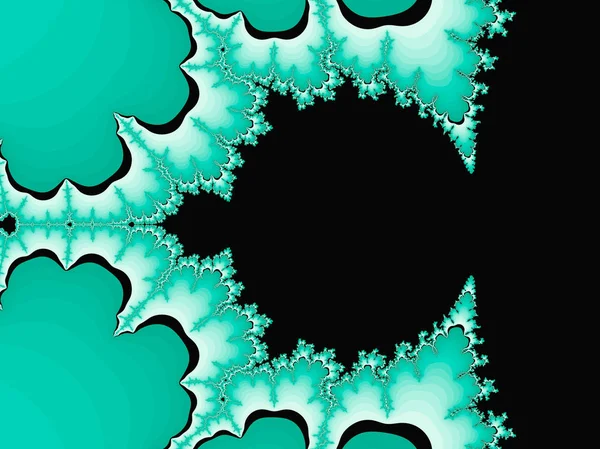 Ilustração Fractal Abstrato Verde Útil Como Fundo — Fotografia de Stock