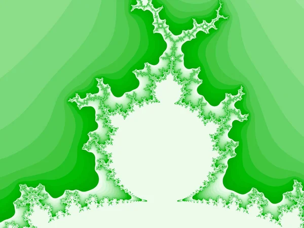 Ilustración Fractal Abstracta Verde Útil Como Fondo — Foto de Stock