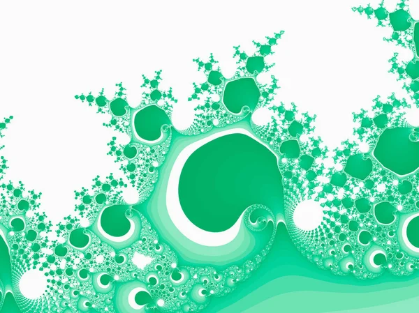 Grüne Abstrakte Fraktale Illustration Nützlich Als Hintergrund — Stockfoto