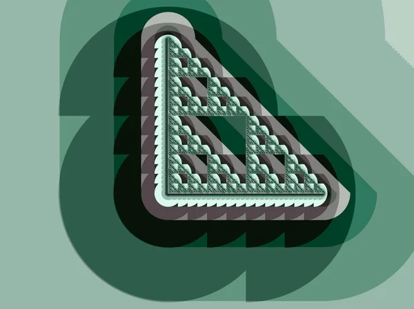 Πράσινο Αφηρημένη Fractal Εικονογράφηση Χρήσιμο Φόντο — Φωτογραφία Αρχείου