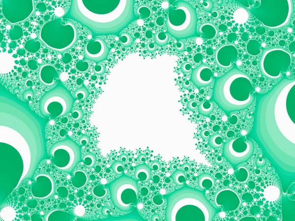Ilustração Fractal Abstrato Verde Útil Como Fundo — Fotografia de Stock