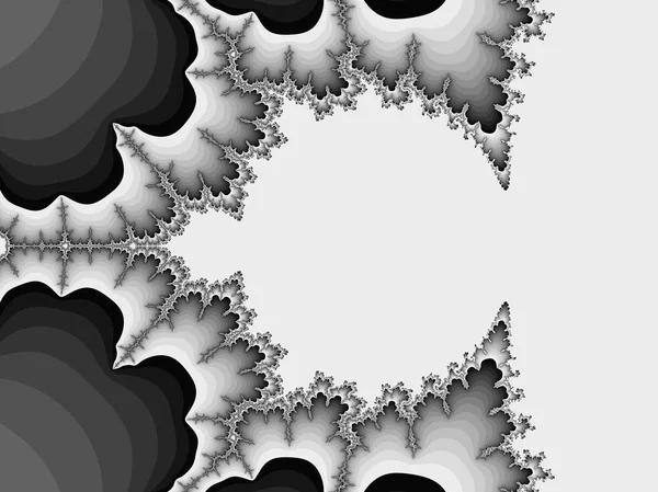 Gray Abstract Fractal Illustration Useful Background — Stock Photo, Image