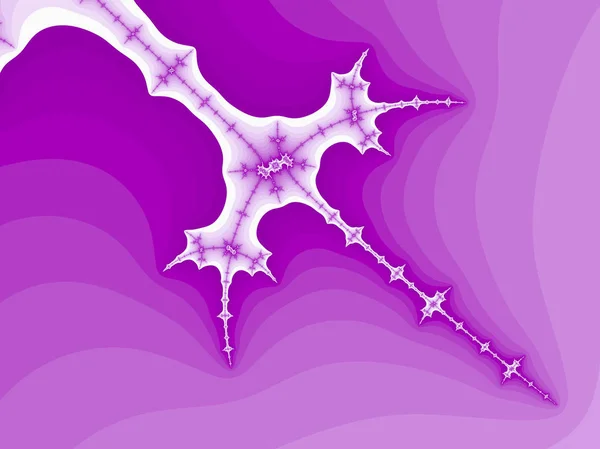 紫の抽象的なフラクタル図背景として役に立つ — ストック写真