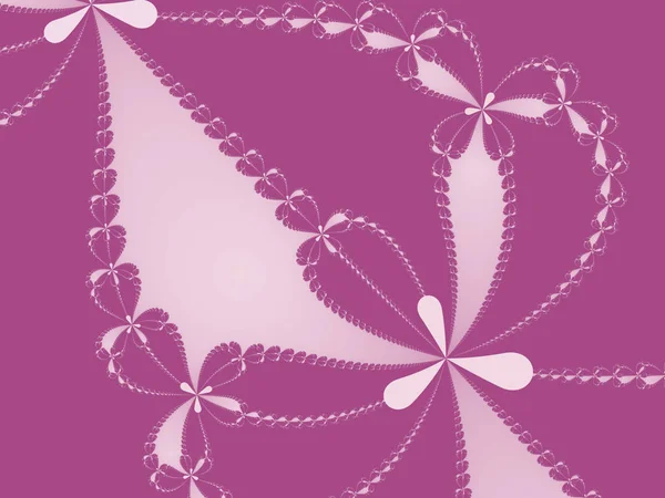 Пурпурная Абстрактная Фрактальная Иллюстрация Полезна Качестве Фона — стоковое фото