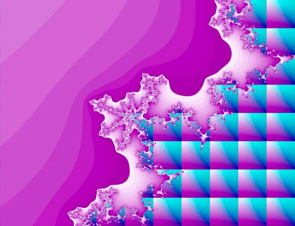 紫の抽象的なフラクタル図背景として役に立つ — ストック写真