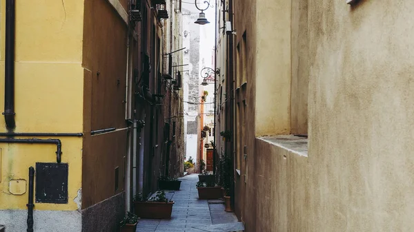 Castello Čtvrtletí Aka Casteddu Susu Horní Hrad Sard Staré Středověké — Stock fotografie