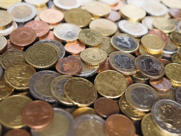 Euromuntstukken Geld Eur Munteenheid Van Europese Unie Nuttig Als Achtergrond — Stockfoto