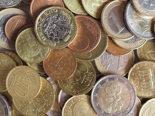 Euro Münzen Geld Eur Währung Der Europäischen Union Nützlich Als — Stockfoto