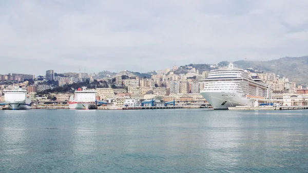 View City Genoa Sea — Stock Photo, Image