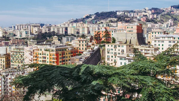 Uitzicht Stad Genoa Italië — Stockfoto