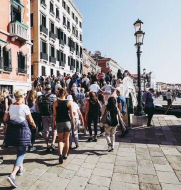 Venice, İtalya - Eylül 2016 yaklaşık: Piazza San Marco (San Marco Meydanı anlamına gelir)