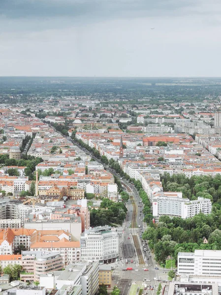 Berlin Almanya Nisan 2014 Berlin Almanya Nın Şehrin Havadan Kuş — Stok fotoğraf