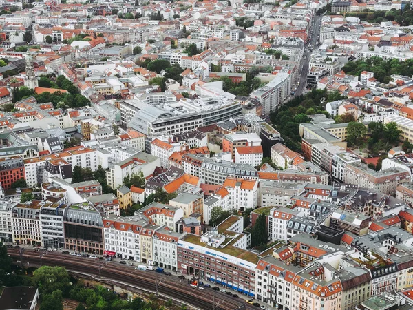 Berlín Německo Května 2014 Letecké Ptačí Pohled Město Berlín Německo — Stock fotografie