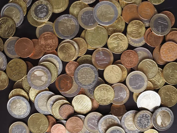 Euro Münzen Geld Eur Währung Der Europäischen Union Nützlich Als — Stockfoto
