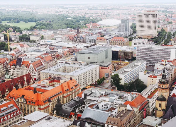 莱比锡 2014 这座城市的鸟瞰图 — 图库照片