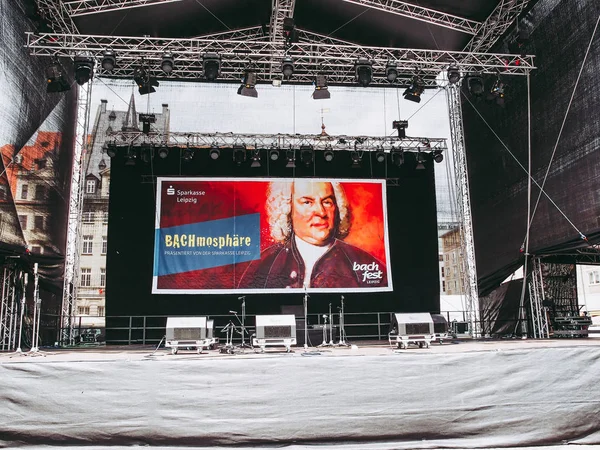 Leipzig Germany June 2014 Stage Bachfest Annual Summer Music Festival — Stock Photo, Image