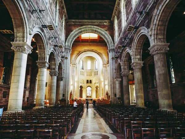 Belfast Około Czerwca 2018 Wnętrze Kościoła Anne Cathedral Aka Belfast — Zdjęcie stockowe