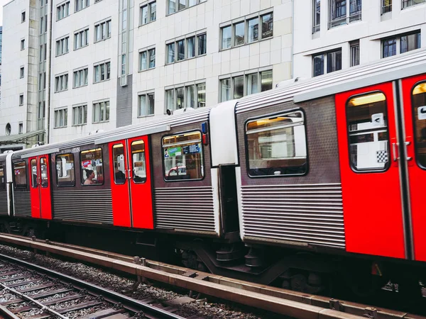 Hamburg Alemania Circa Mayo 2017 Sistema Tránsito Rápido Bahn Train —  Fotos de Stock