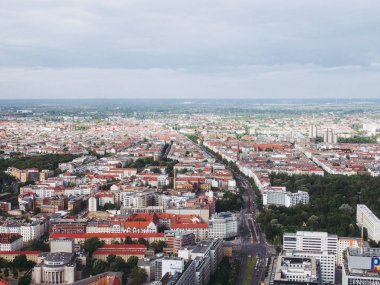 Berlin, Almanya - 08 Nisan 2014: berlin Almanya'nın şehrin havadan kuş bakışı