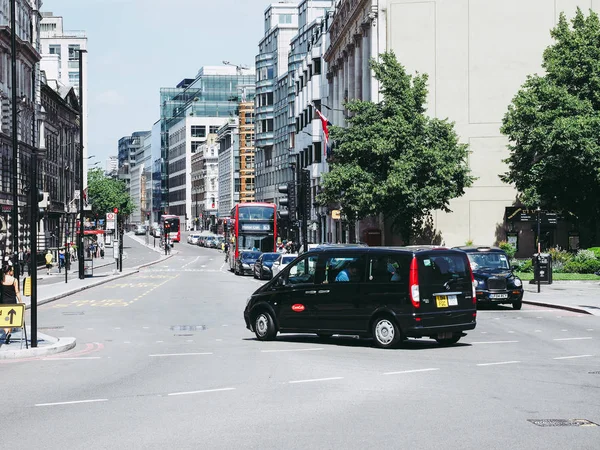 Londres Royaume Uni Circa Juin 2018 Taxi Noir — Photo