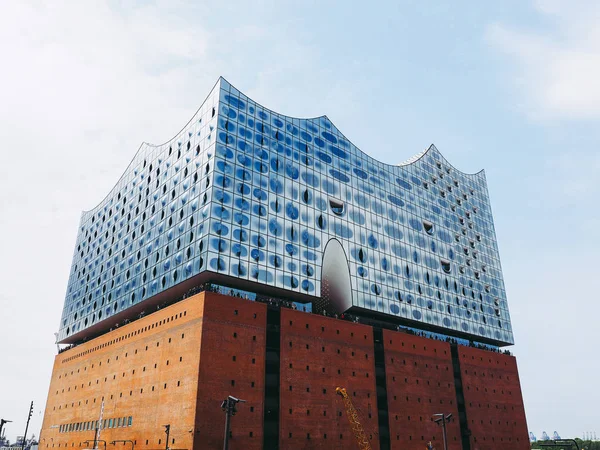 Hamburg Almanya Mayıs 2017 Yaklaşık Herzog Meuron Tarafından Tasarlanan Elbphilharmonie — Stok fotoğraf