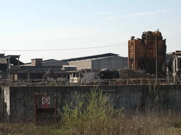 Settimo Torinese Talya Mart 2002 Yaklaşık Ruins Acciaierie Ferrero Çelik — Stok fotoğraf