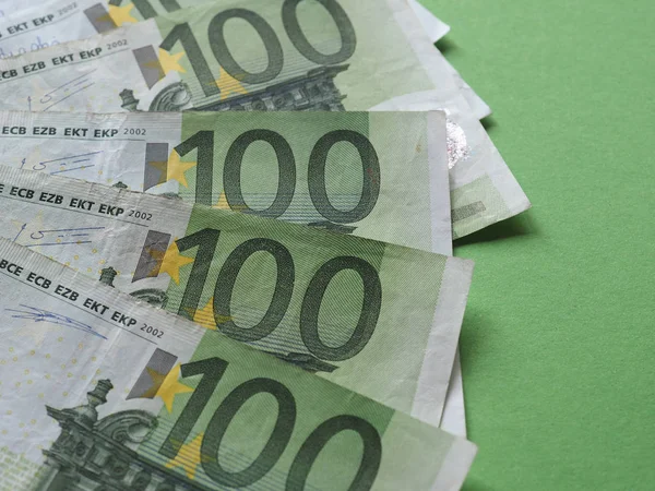 Billets 100 Euros Argent Eur Monnaie Union Européenne — Photo