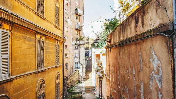Pohled Staré Město Janov Itálii — Stock fotografie