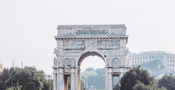 Площадь Виттория Генуе Италия — стоковое фото