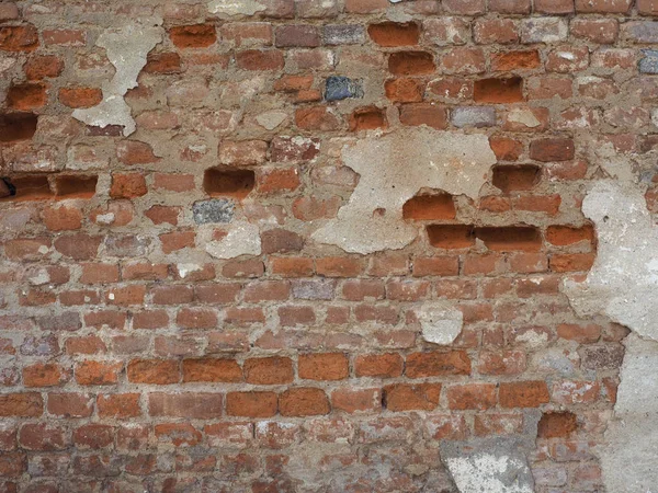 Alte Rote Backsteinmauer Als Hintergrund Nützlich — Stockfoto