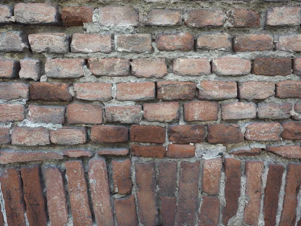 Vecchio Muro Mattoni Rossi Utile Come Sfondo — Foto Stock