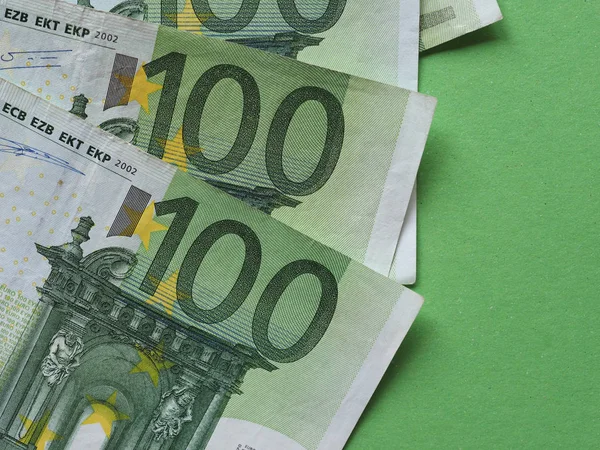 Billets 100 Euros Argent Eur Monnaie Union Européenne — Photo