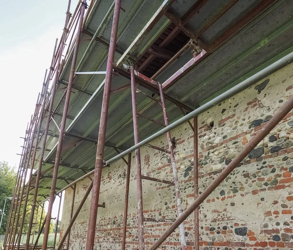 Andamio Temporal Para Obras Construcción Obra — Foto de Stock