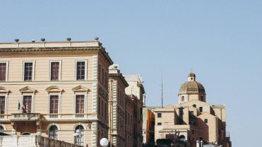 Castello çeyrek aka Casteddu e susu (Sardes üst kale anlamına gelir) eski ortaçağ şehir şehir merkezinde Cagliari, İtalya