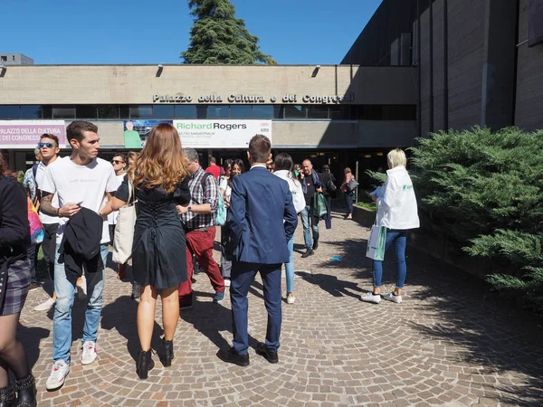 Bologna Itália Circa Setembro 2018 Palazzo Della Cultura Dei Congressi — Fotografia de Stock