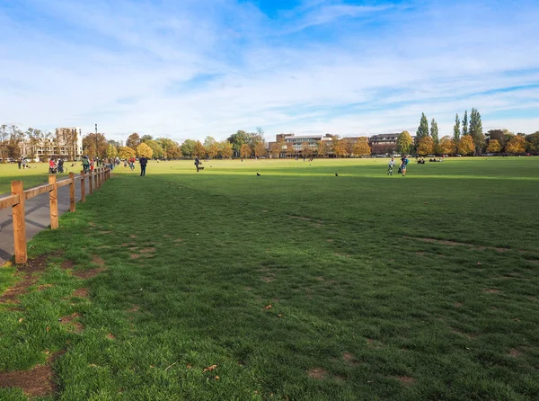 Cambridge Oktober 2018 Parker Piece Public Park — Stockfoto