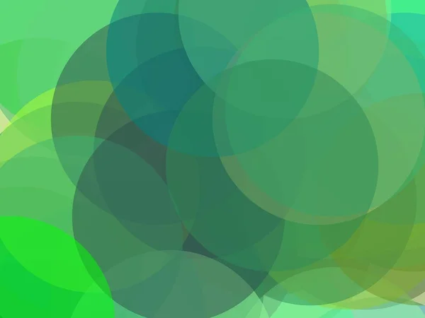 Ilustración Verde Minimalista Abstracta Con Círculos Útiles Como Fondo — Foto de Stock