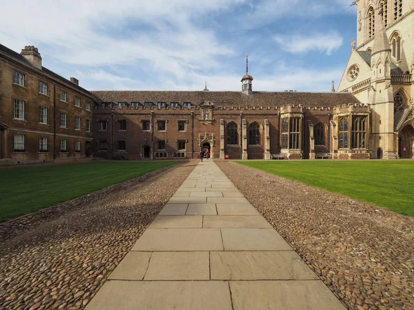 Cambridge Verenigd Koninkrijk Circa Oktober 2018 Eerste Hof Aan Het — Stockfoto