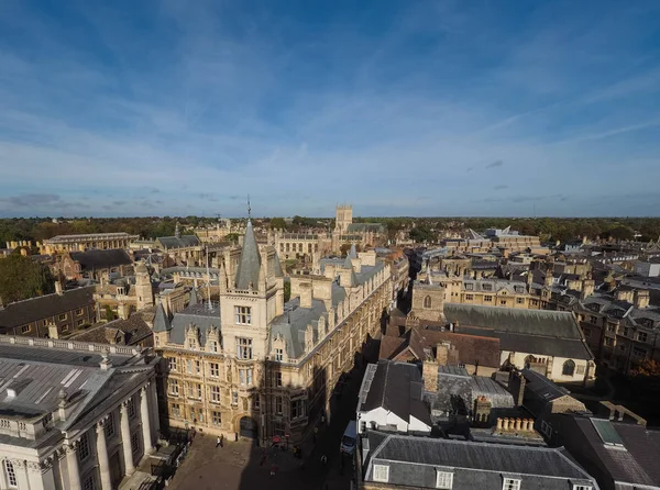 イギリスのケンブリッジの街の空撮 — ストック写真