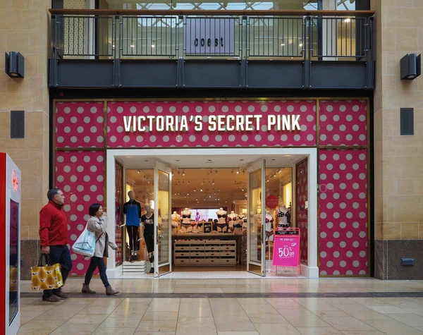 Cambridge Ngiltere Ekim 2018 Yaklaşık Victoria Secret Pink Dükkanında Grand — Stok fotoğraf